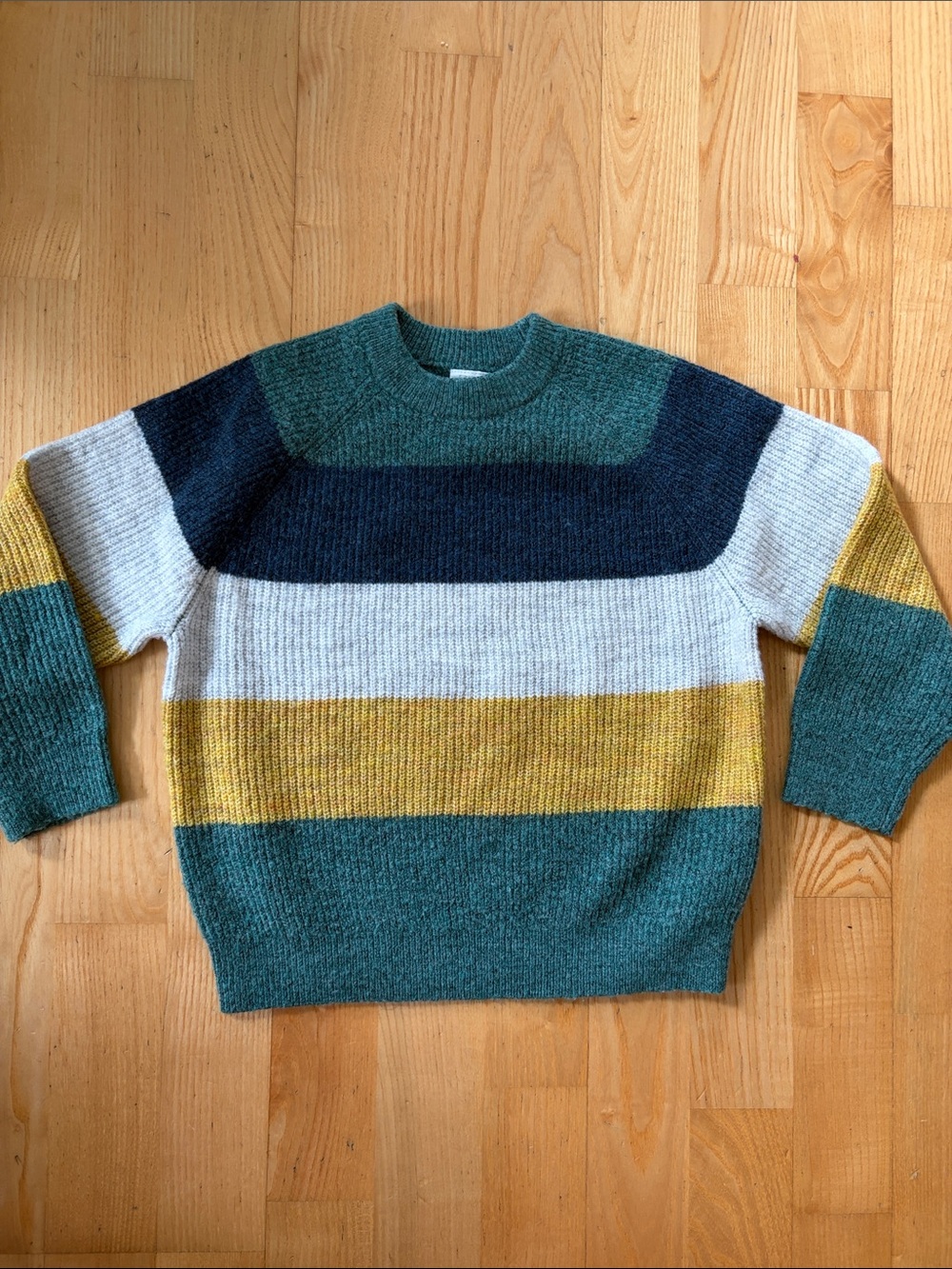 Zara Kids Multicolored Striped Crewneck Sweater
